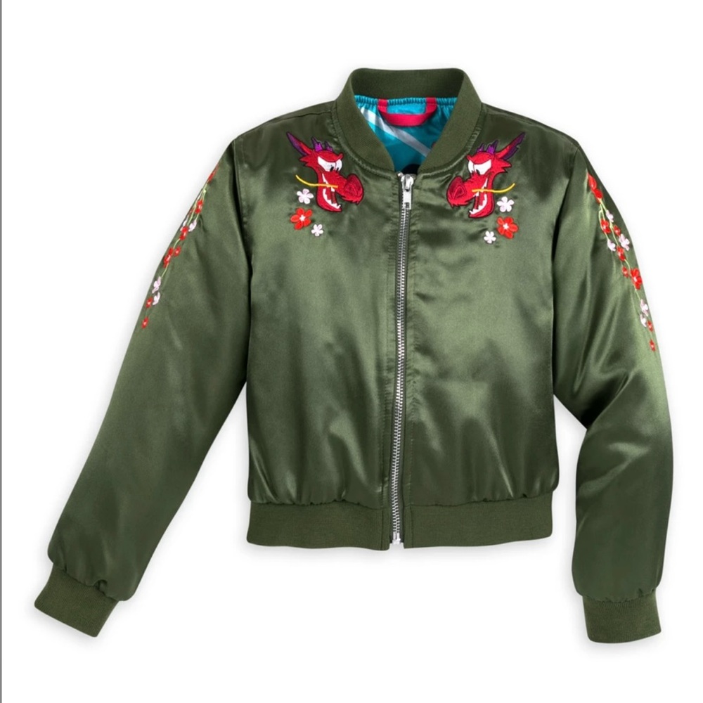 Disney Princess Mulan bomber jacket girls size 5/6
